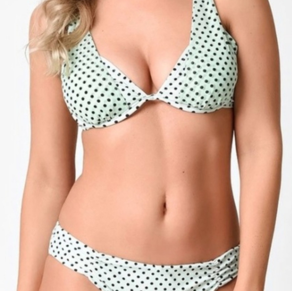 Betsey Johnson polka-dot bikini